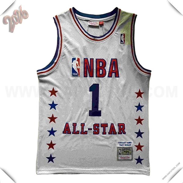 Camisetas NBA American All-Star (McGRADY #1) 2026/27 Blanco/Rojo