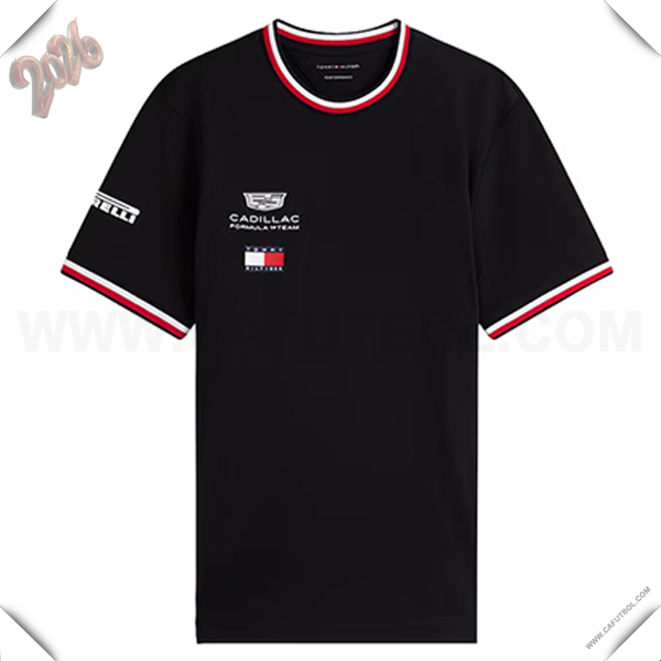 Camiseta de manga corta Cadillac Team Negro 2026