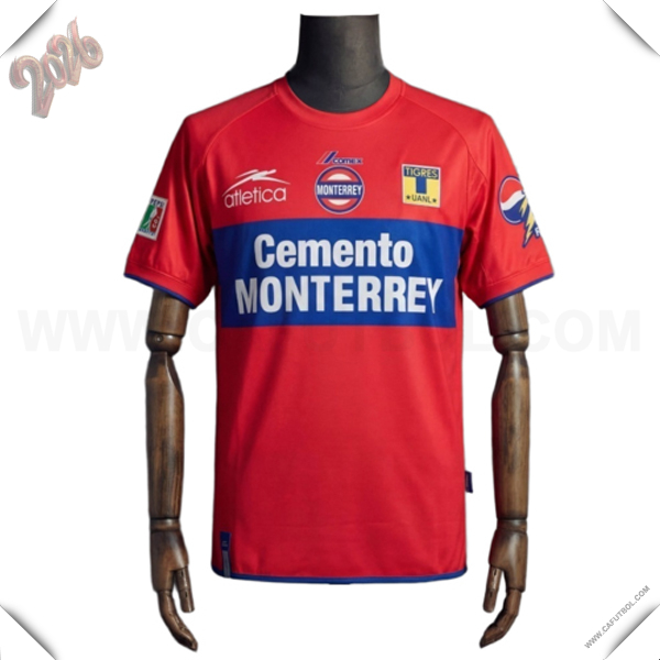 Segunda Camiseta de Tigres UANL Retro 2001/2002