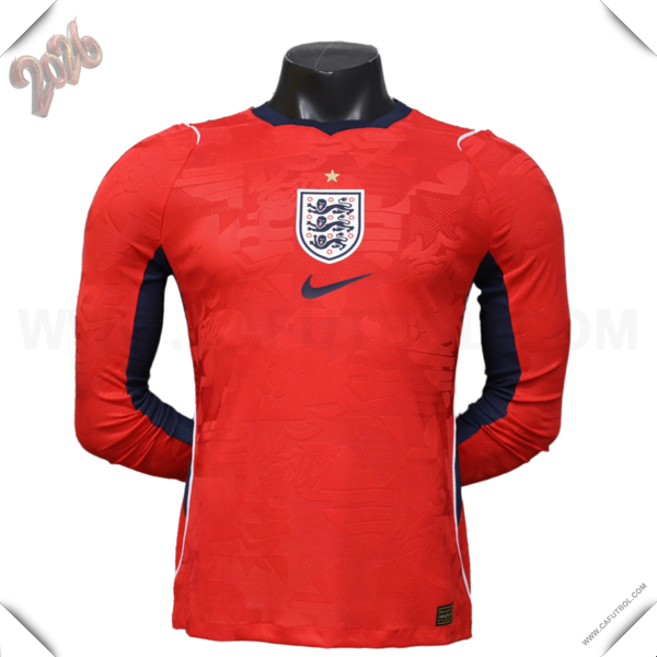 Segunda Camiseta Equipo de Inglaterra Mangas Largas 2026/2027