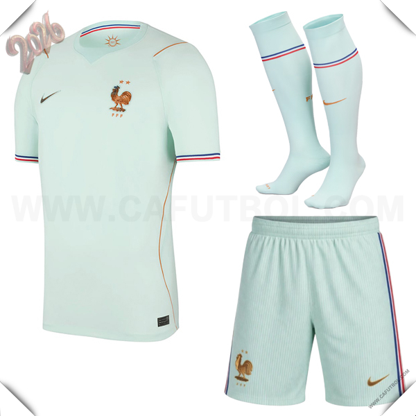 Segunda Camiseta Futbol Francia (Pantalones + Calcetines) 2026/2027