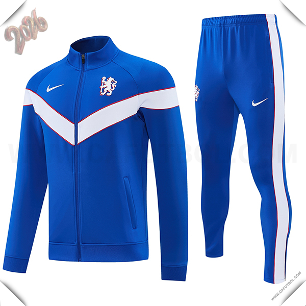 Chandal Chaquetas de Futbol FC Chelsea Azul/Blanco 2026/2027