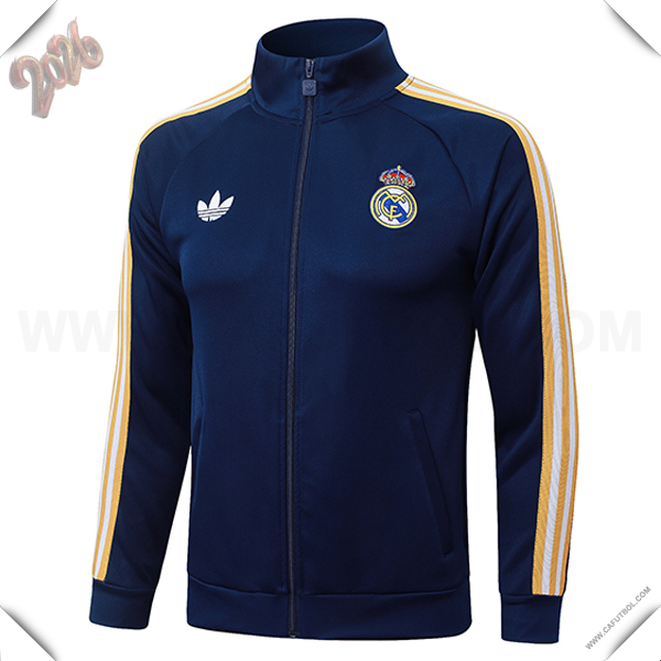 Chaquetas Futbol Real Madrid Azul/Amarillo 2026/2027