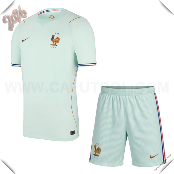 Segunda Camiseta Futbol Francia + Pantalones Copa Mundial 2026