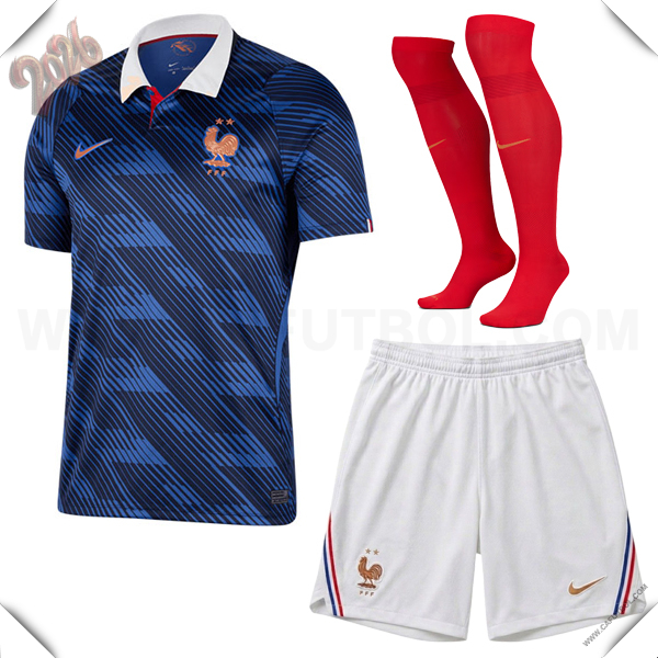 Primera Camiseta Futbol Francia (Pantalones + Calcetines) Copa Mundial 2026