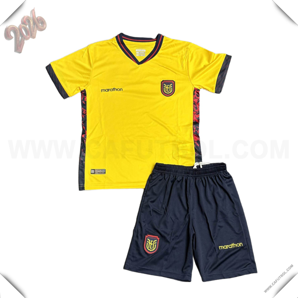Primera Camiseta Equipo de Ecuador Ninos Copa Mundial 2026
