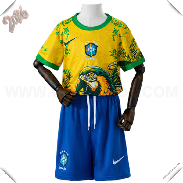 Camiseta Futbol Brasil Ninos Edicion Especial 2026/2027 AMARILLO