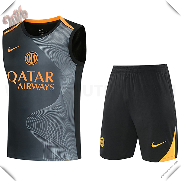 Camiseta Entrenamiento sin mangas Inter Milan Negro/Naranja 2026/2027
