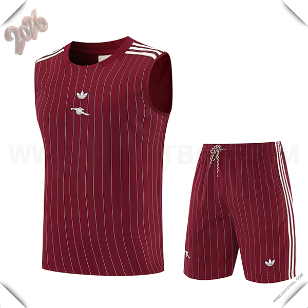 Camiseta Entrenamiento sin mangas Arsenal Rojo/Blanco 2026/2027 -02