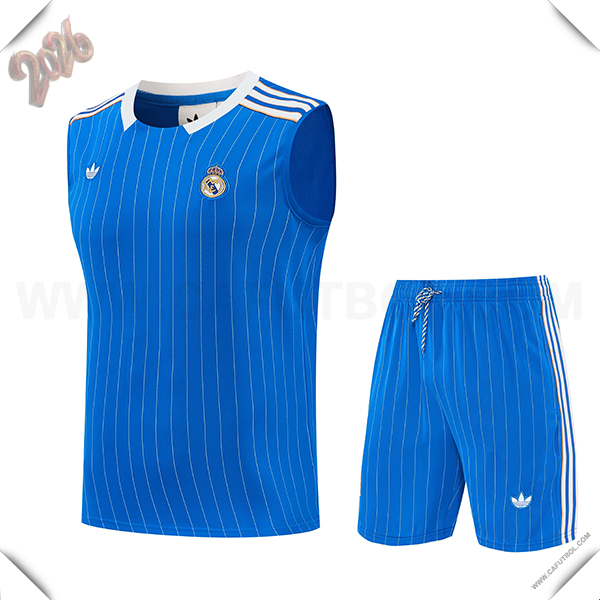 Camiseta Entrenamiento sin mangas Real Madrid Azul/Blanco 2026/2027 -02