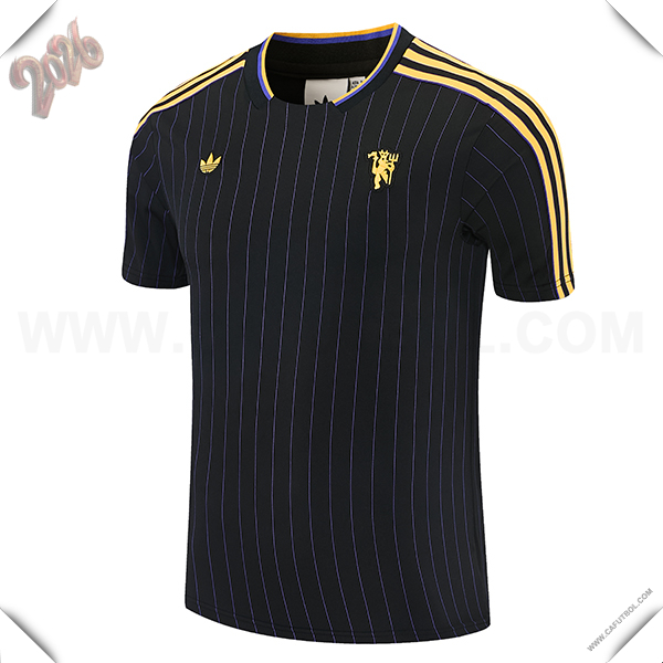 Training T-Shirt Manchester United Negro/Amarillo 2026/2027