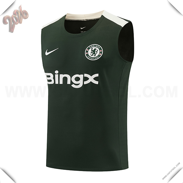 Chalecos De Futbol FC Chelsea Verde/Beige 2026/2027