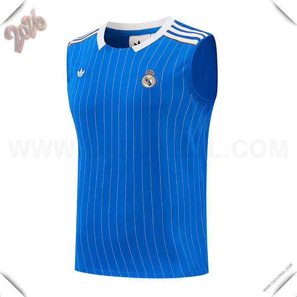 Chalecos De Futbol Real Madrid Azul/Blanco 2026/2027