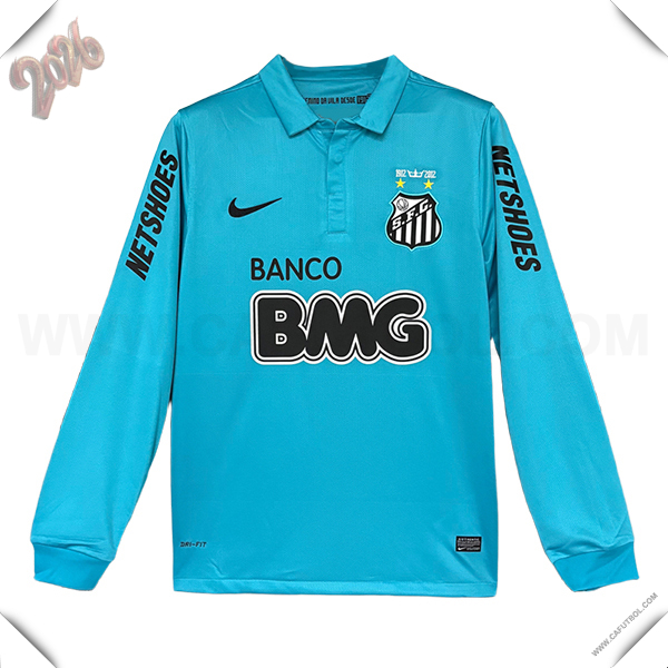 Camiseta de Santos Retro Mangas Largas Azul 2011/2012