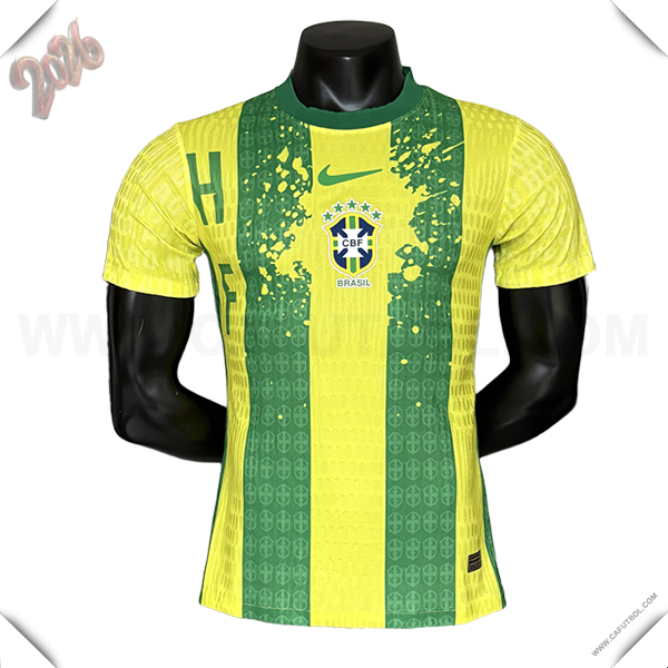 Camiseta Equipo de Brasil Edicion Especial 2026/2027 Verde/AMARILLO