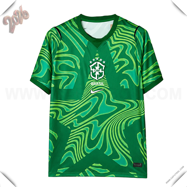 Camiseta Equipo de Portero Brasil 2026/2027 Verde