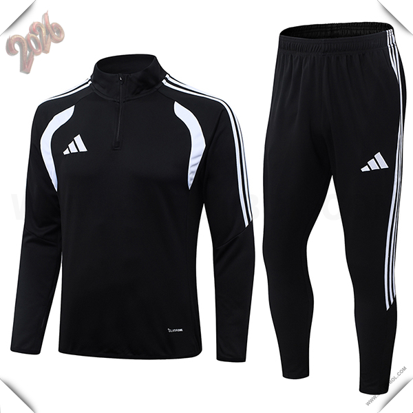 Chandal de Futbol Adidas Negro/Blanco 2026/2027