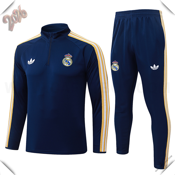 Chandal de Futbol Real Madrid Azul Oscuro 2026/2027
