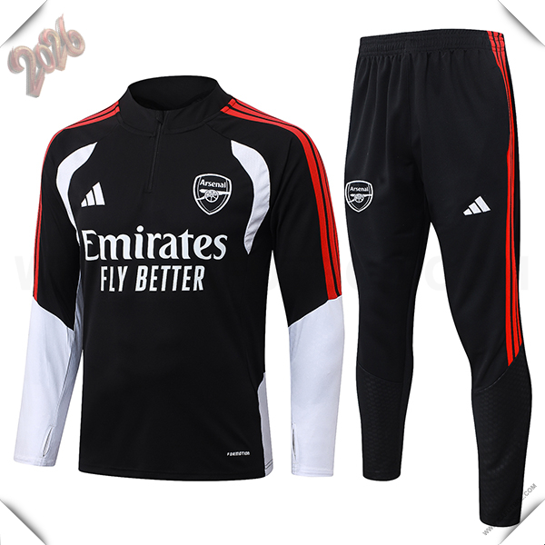 Chandal de Futbol Arsenal Negro/Rojo/Blanco 2026/2027