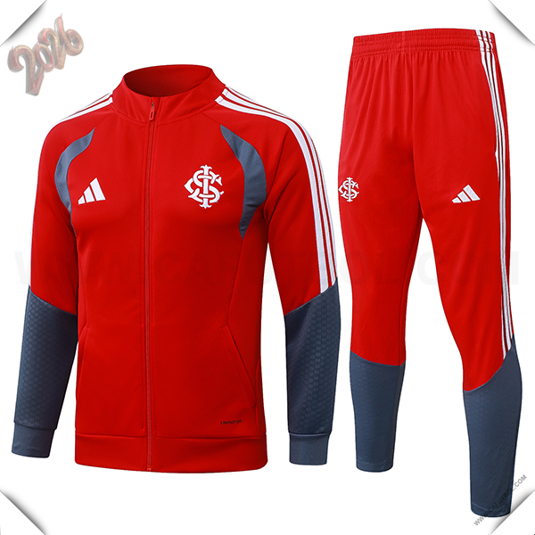 Chandal Chaquetas de Futbol SC Internacional Rojo/Blanco/Gris 2026/2027