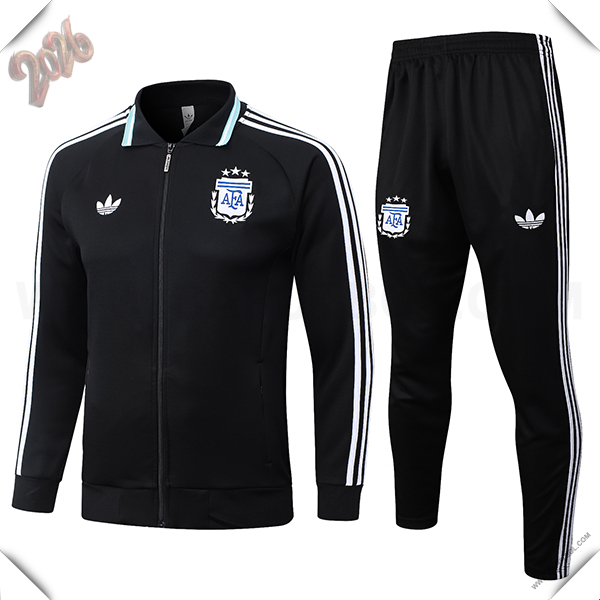 Chandal Chaquetas de Futbol Argentina Negro/Blanco 2026/2027