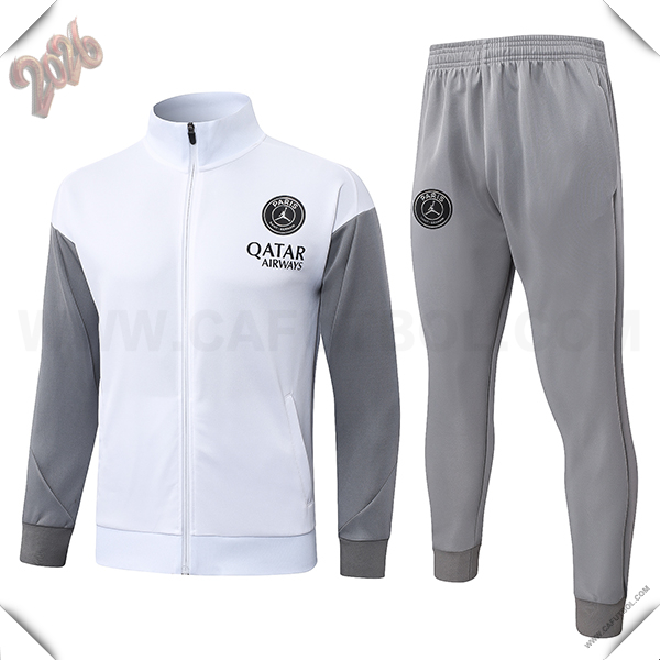 Chandal Chaquetas de Futbol PSG Blanco/Gris 2026/2027
