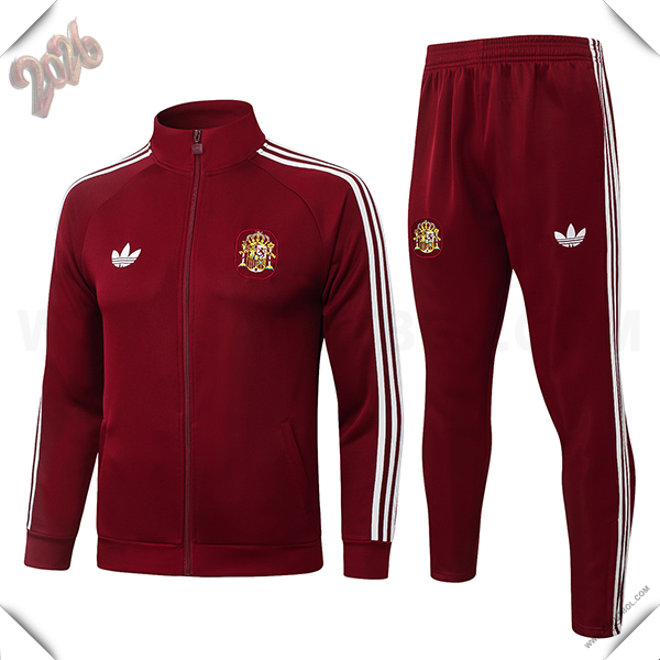 Chandal Chaquetas de Futbol España Rojo/Blanco 2026/2027