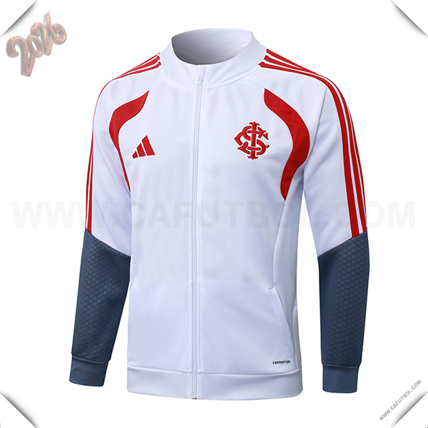 Chaquetas Futbol SC Internacional Blanco/Rojo/Gris 2026/2027