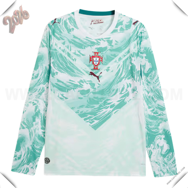 Nuevo Camiseta Equipo de Portugal Segunda Mangas Largas Copa Mundial 2026