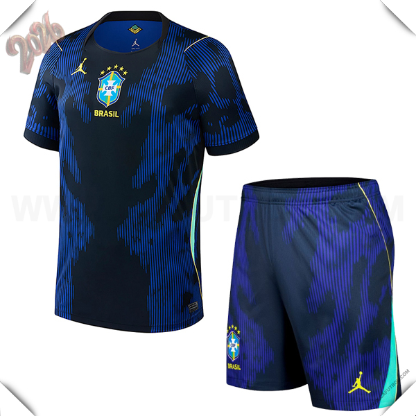 Segunda Camiseta Futbol Brasil + Pantalones Copa Mundial 2026