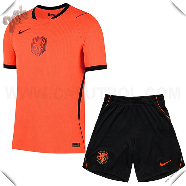Nuevo Camiseta Equipo de Paises Bajos Primera Ninos Copa Mundial 2026