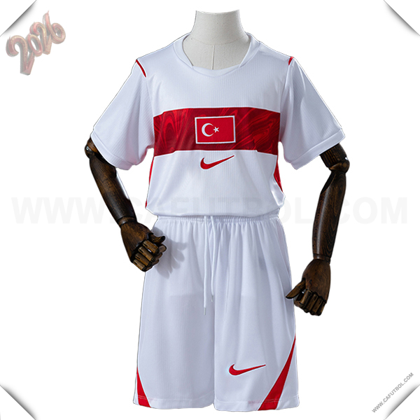 Primera Camiseta Equipo de Turquia Ninos Copa Mundial 2026