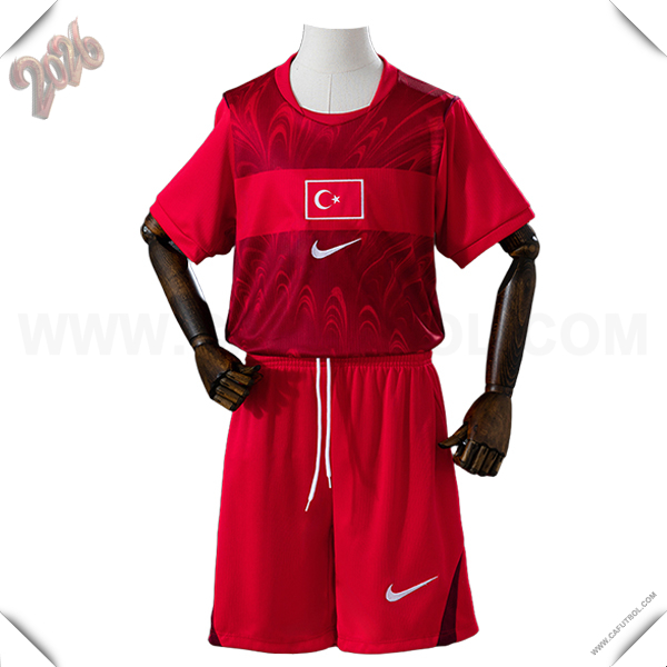 Segunda Camiseta Equipo de Turquia Ninos Copa Mundial 2026