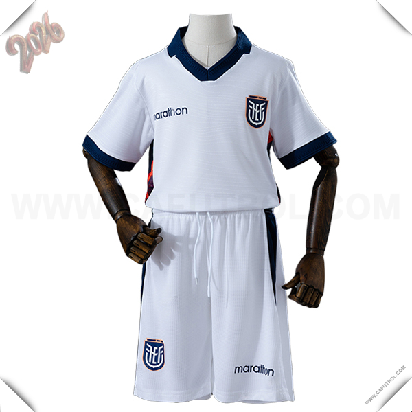 Segunda Camiseta Equipo de Ecuador Ninos Copa Mundial 2026