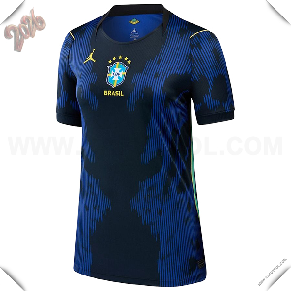 Nuevo Camiseta Equipo de Brasil Segunda Mujer Copa Mundial 2026