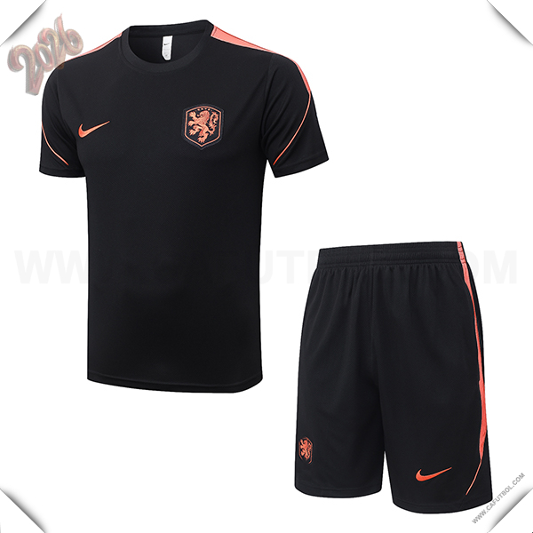 Training T-Shirt Países Bajos Negro/Naranja 2026/2027
