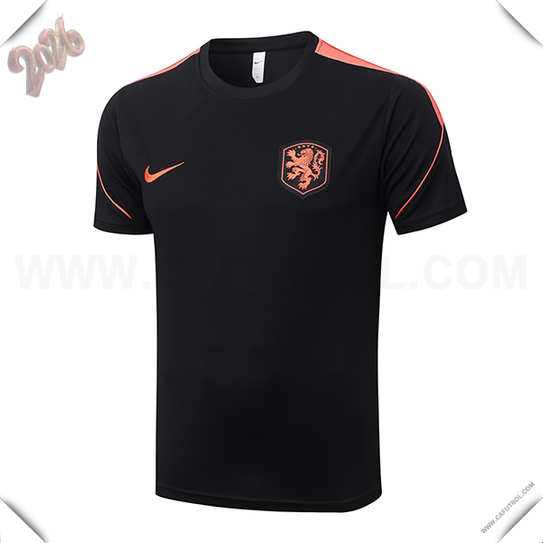 Training T-Shirt Países Bajos Negro/Naranja 2026/2027