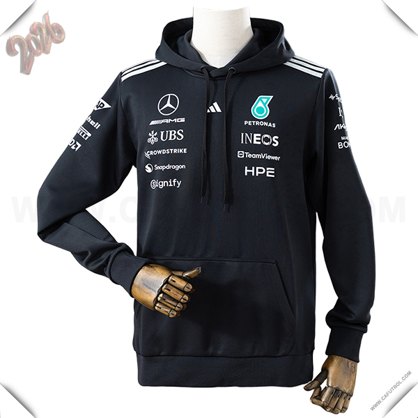 Sudadera Capucha Mercedes Benz Team Negro 2026