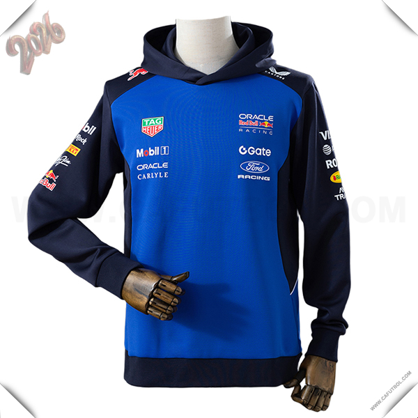 Sudadera Capucha RedBull Racing Team Azul/Negro 2025