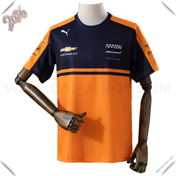 Camiseta de manga corta McLaren Team Naranja/Azul 2026 -02