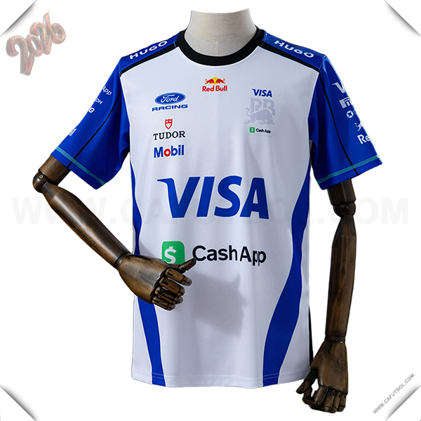 Camiseta de manga corta RedBull Racing Team Blanco/Azul 2026