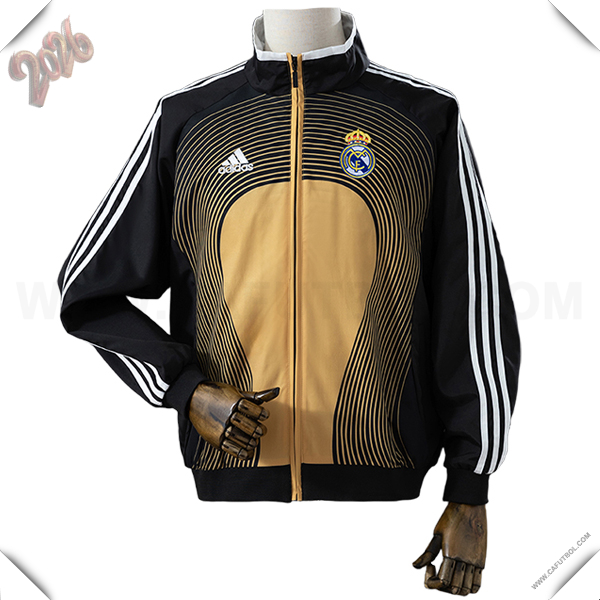 Rompevientos Real Madrid Negro/Naranja/Blanco 2026/2027