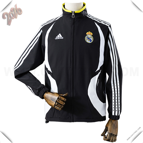 Rompevientos Real Madrid Negro/Blanco 2026/2027
