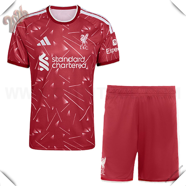Primera Camiseta Futbol FC Liverpool + Pantalones 2026/2027