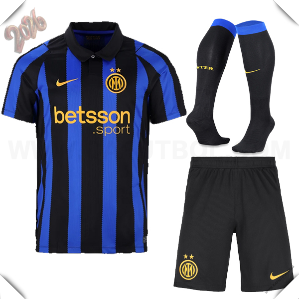 Primera Camiseta Futbol Inter Milan (Pantalones + Calcetines) 2026/2027