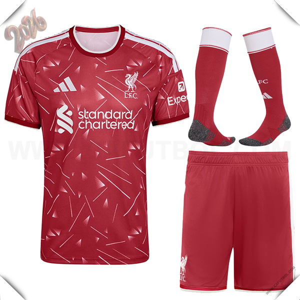 Primera Camiseta Futbol FC Liverpool (Pantalones + Calcetines) 2026/2027