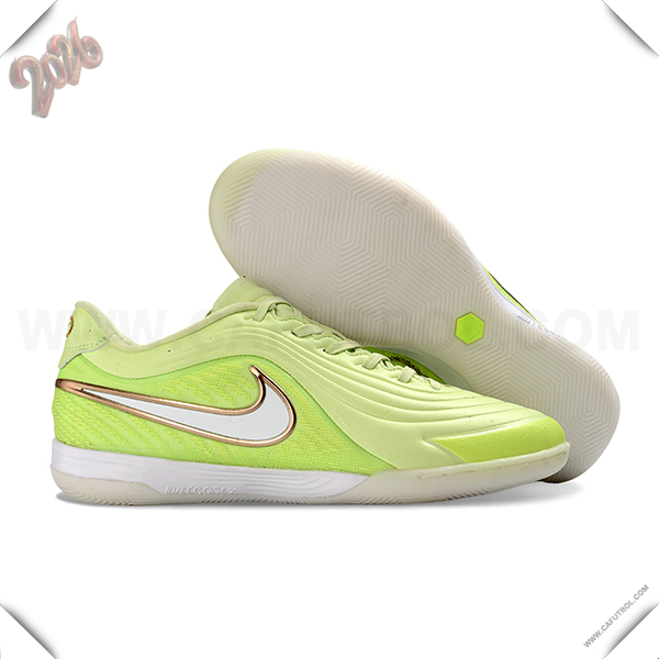 Nike Botas De Fútbol Tiempo Legend XI PRO IC Verde/Blanco/Amarillo