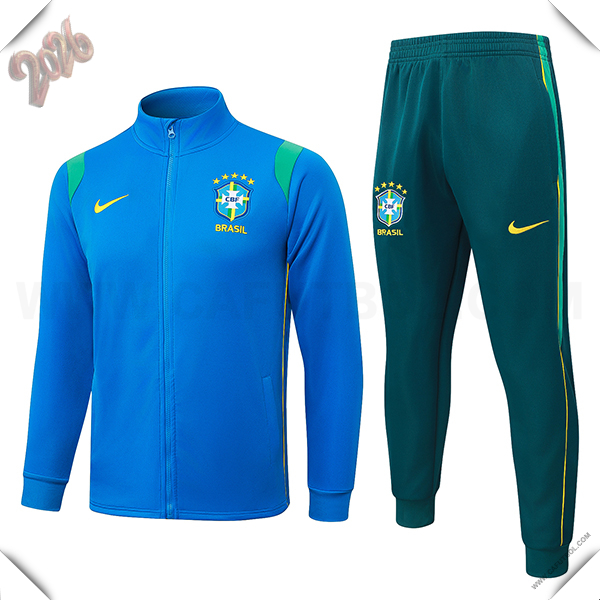 Chandal Chaquetas de Futbol Brasil Azul/Verde 2026/2027
