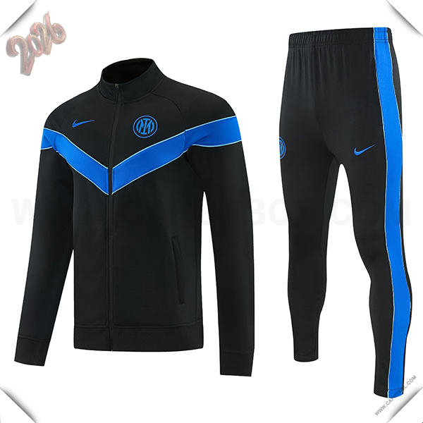 Chandal Chaquetas de Futbol Inter Milan Negro/Azul 2026/2027