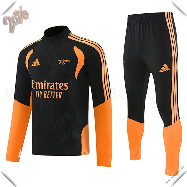 Chandal de Futbol Arsenal Negro/Naranja 2026/2027
